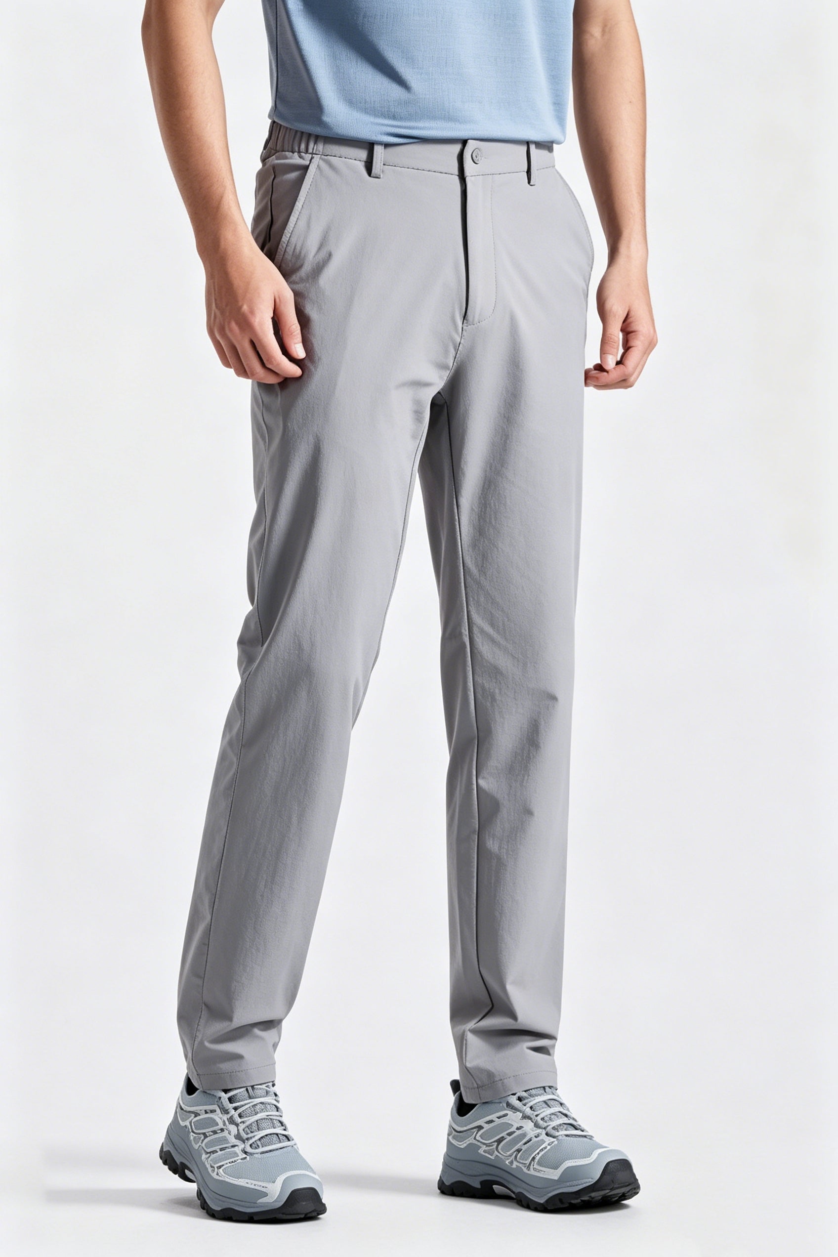 High-End Gray Casual Trousers For Men Secondary image