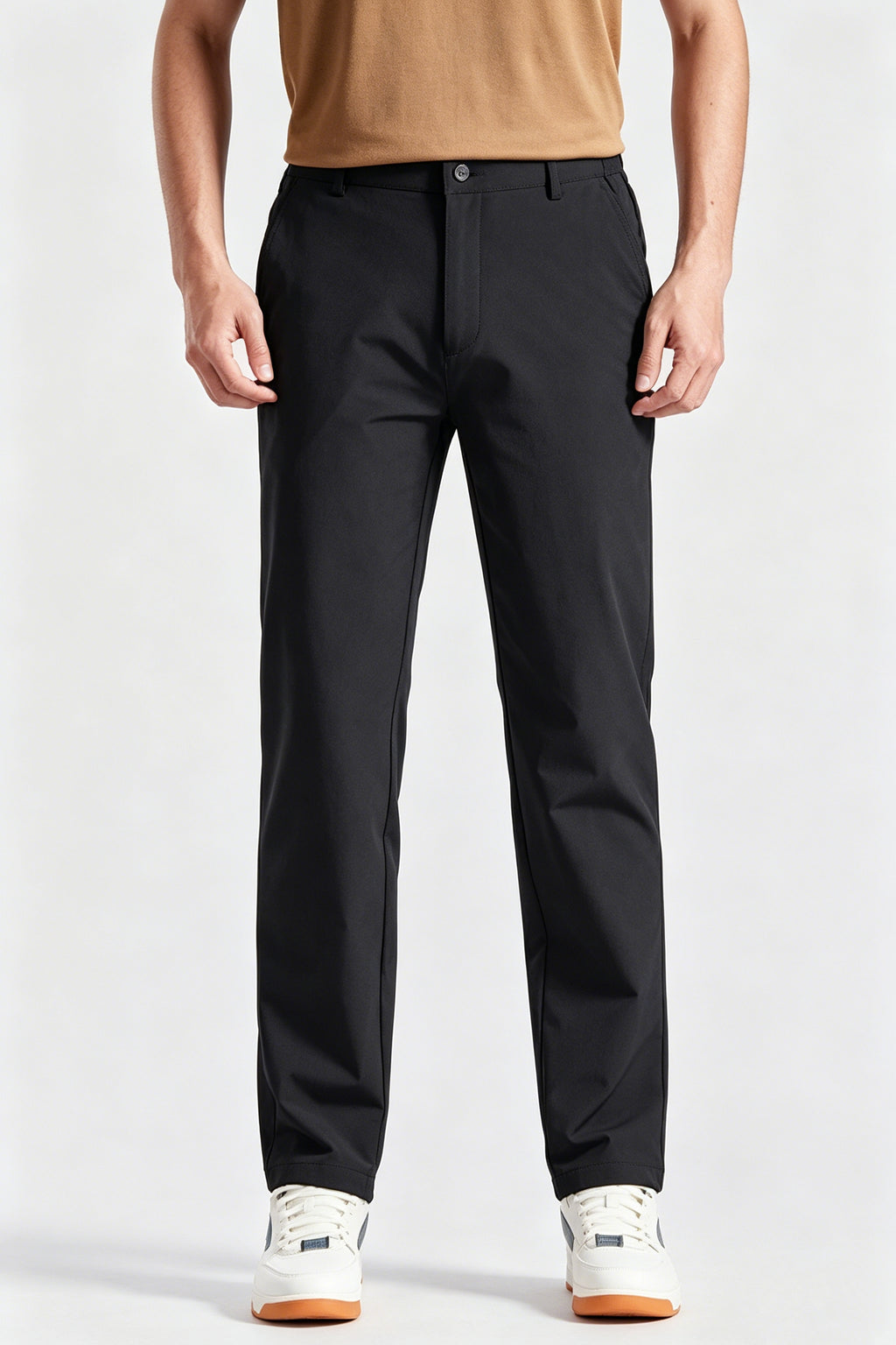 High-End Black Casual Trousers For Men