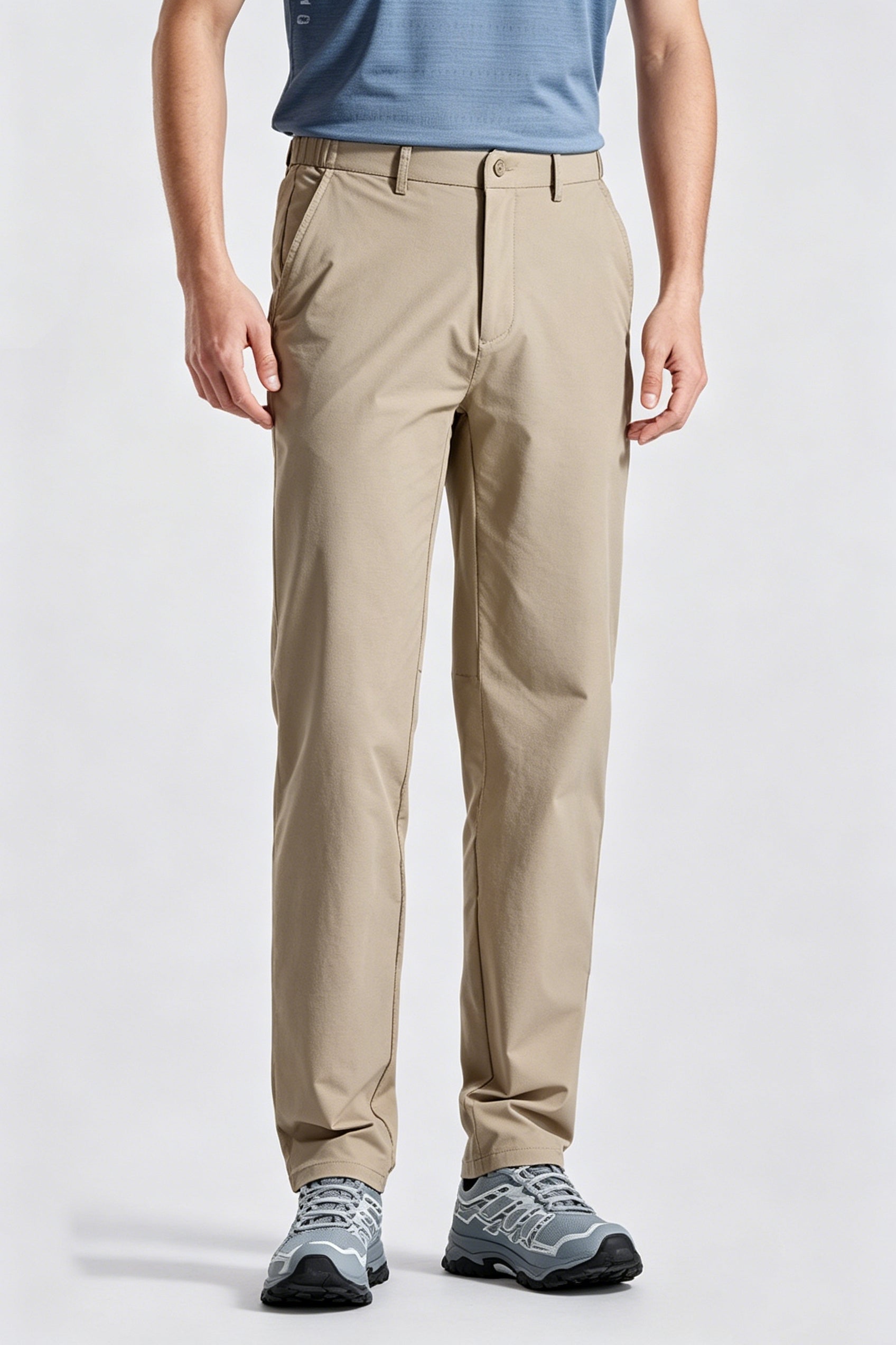 High-End Khaki Casual Trousers For Men Secondary image