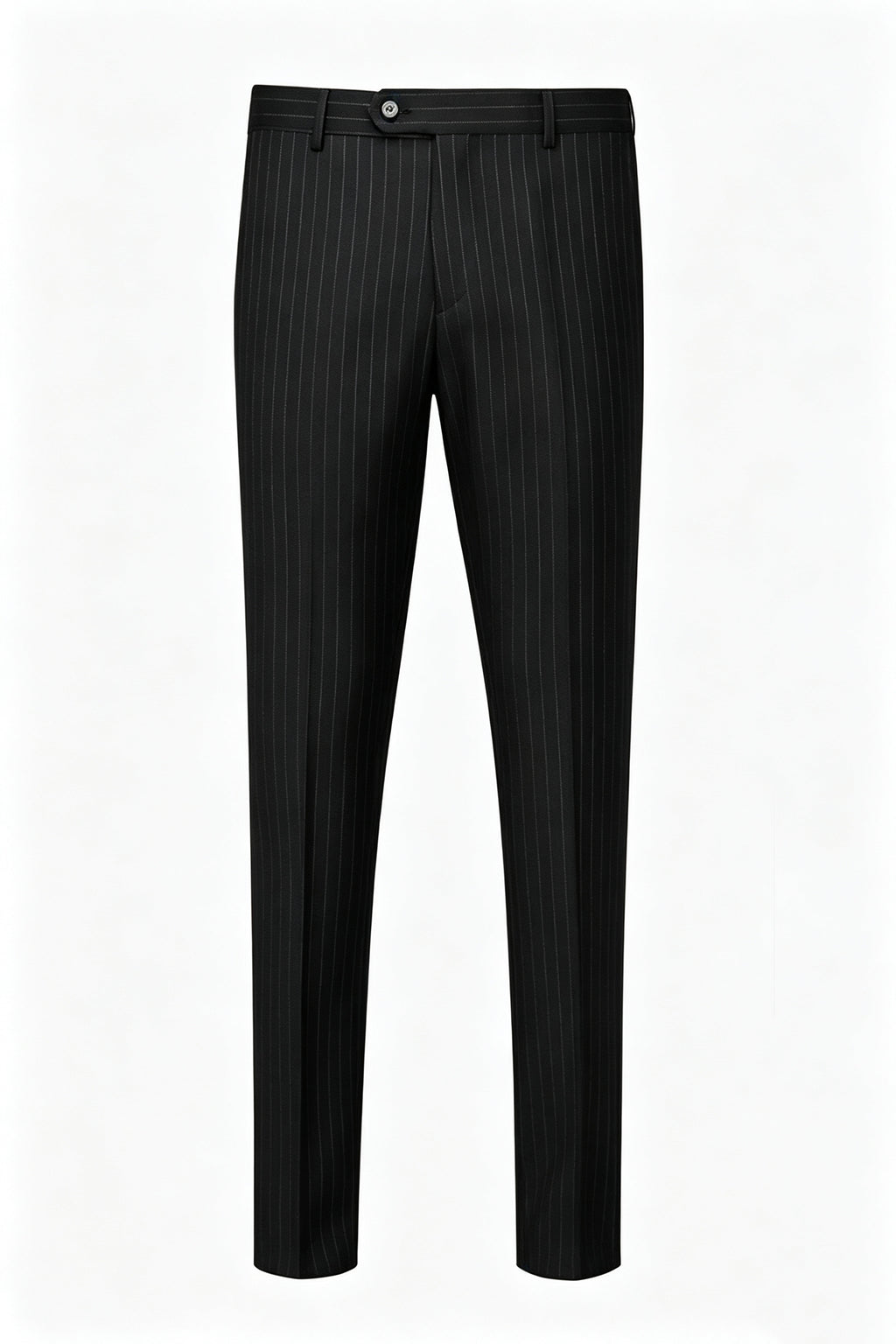 Black Striped Men's Suit Trousers